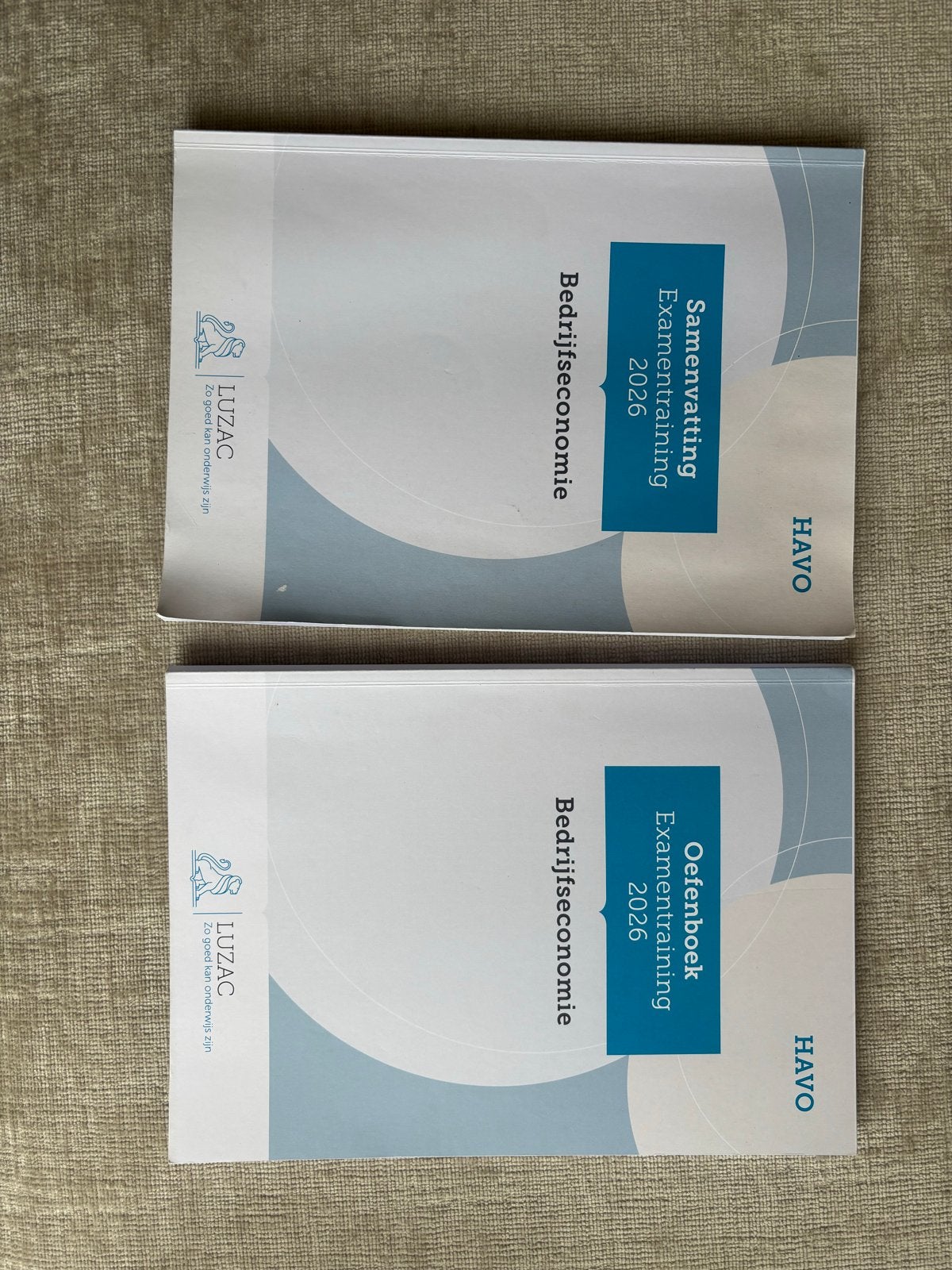 Luzac Examentraining Bedrijfseconomie HAVO 2026, Ophalen of Verzenden, Gamma, Zo goed als nieuw, Overige niveaus