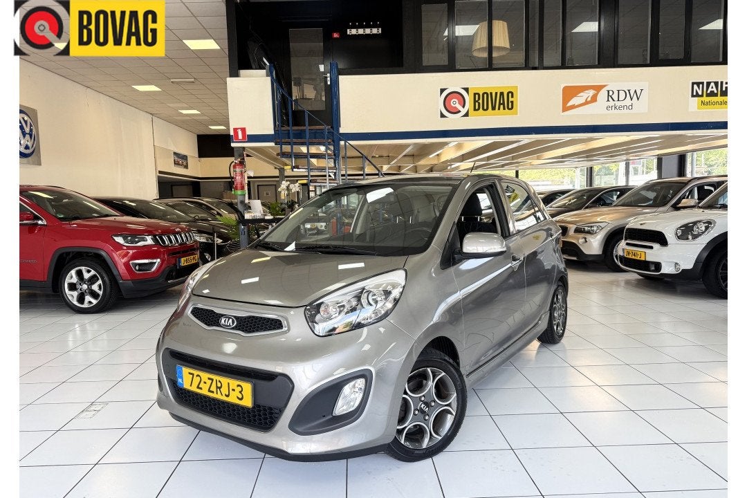 Kia Picanto 1.0 CVVT Design Bovag Garantie NAP (bj 2013), Euro 5, Stof, Gebruikt, 400 kg