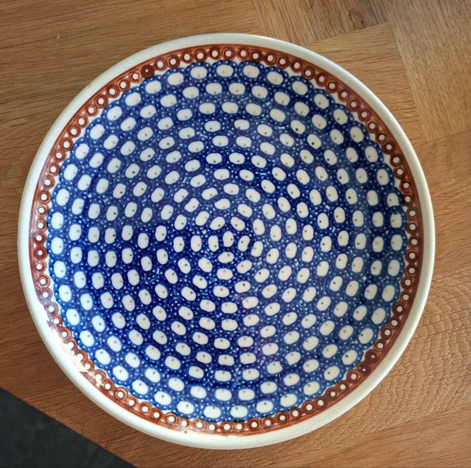 Bunzlau ontbijtbord - 20 cm, Huis en Inrichting, Gebruikt, ., Keramiek, Ophalen of Verzenden