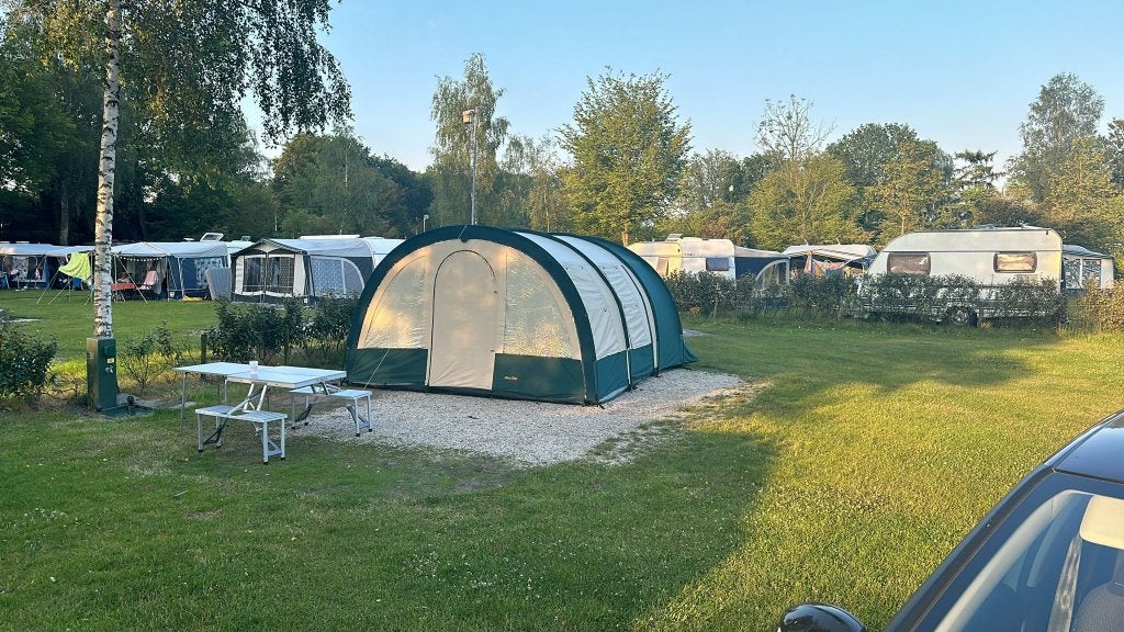 Obelink Record 6 tunneltent | Zeer nette staat |4 bij 5 m, Caravans en Kamperen, Tenten, Ophalen, Zo goed als nieuw, Tot en met 6