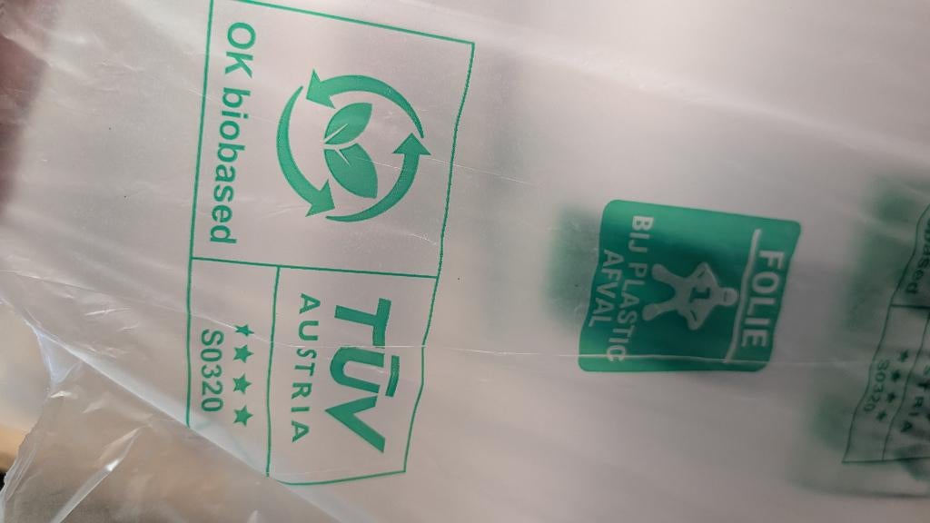 Biobased mailingfolie, Ophalen of Verzenden, Nieuw, 15 m² of meer, Folie