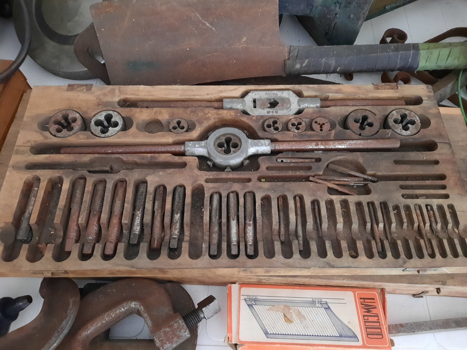 Tappen en Snijplaten Set in Houten Kist, Ophalen