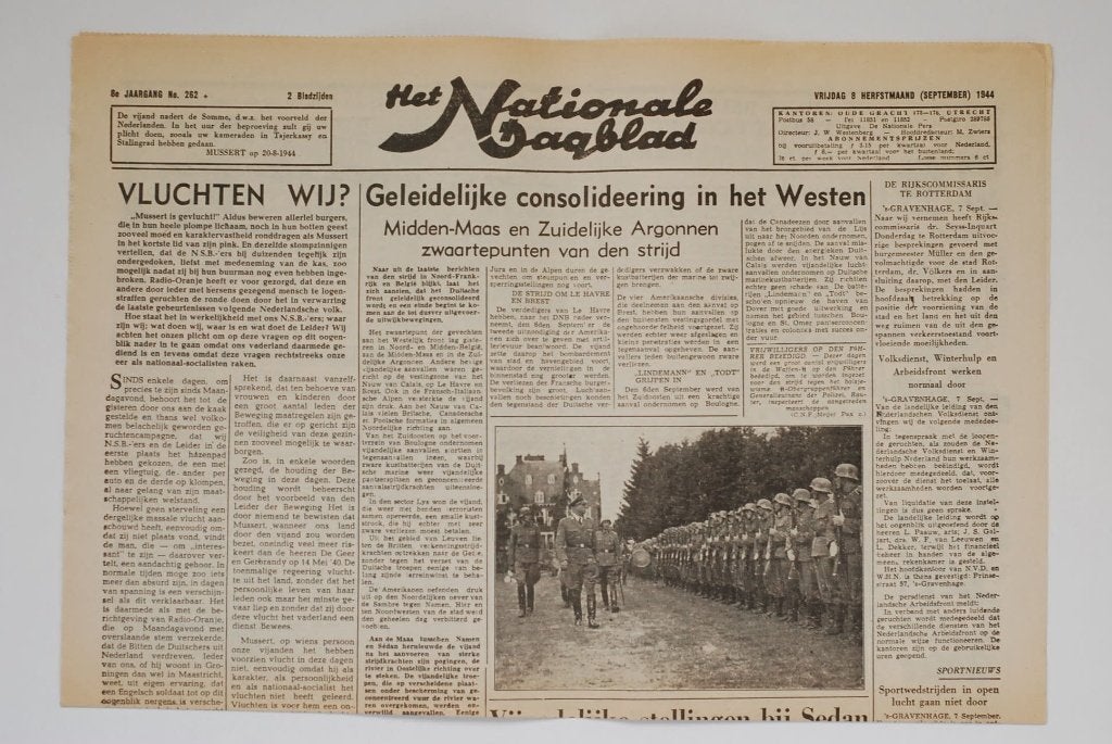 Het Nationale Dagblad - Dolle Dinsdag - herdruk krant WOII