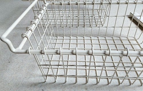 draadmand voor onder kastplank met rails / mooie kwaliteit, Mand, Vierkant, Ophalen of Verzenden, Zo goed als nieuw