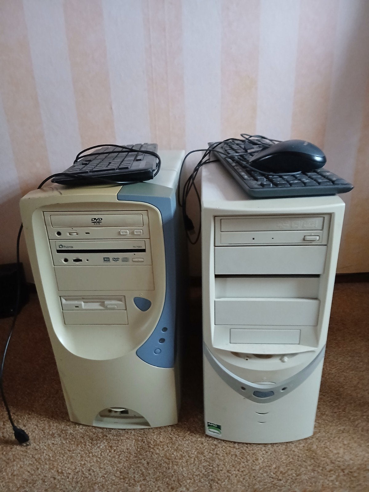 Complete PC-set: 2 desktops, monitor, subwoofer, printer, Ophalen of Verzenden, Zo goed als nieuw