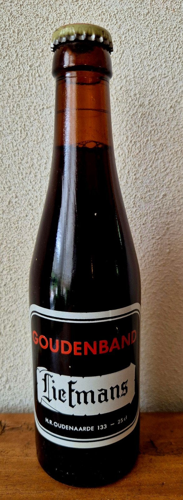 oude flesje Liefmans Goudenband Vlaams bruin speciaal bier, Ophalen of Verzenden, Zo goed als nieuw, Flesje(s), Overige merken