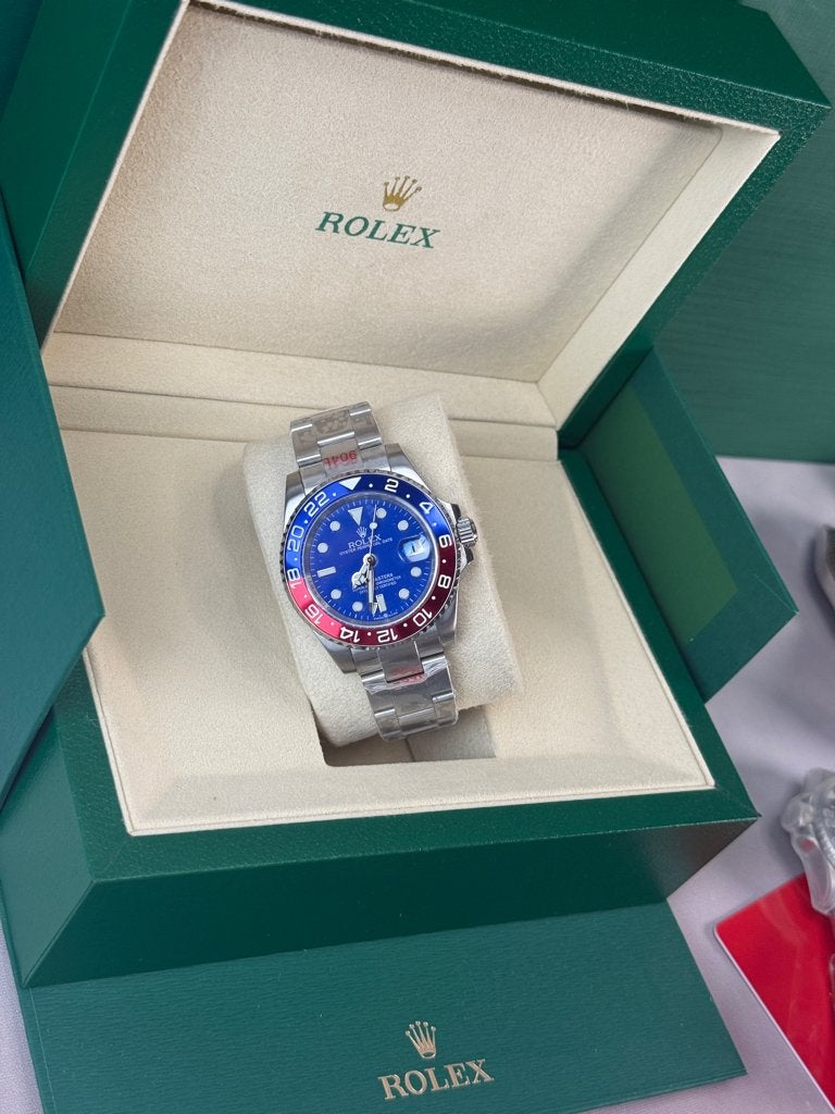 Rolex GMT-Master ll Pepsi, Ophalen of Verzenden, Nieuw, Zilver, Android