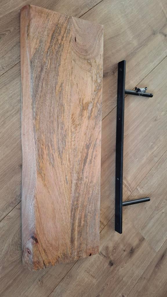 Mango plank 60x20 cm, Ophalen, Zo goed als nieuw, Rond, Hout