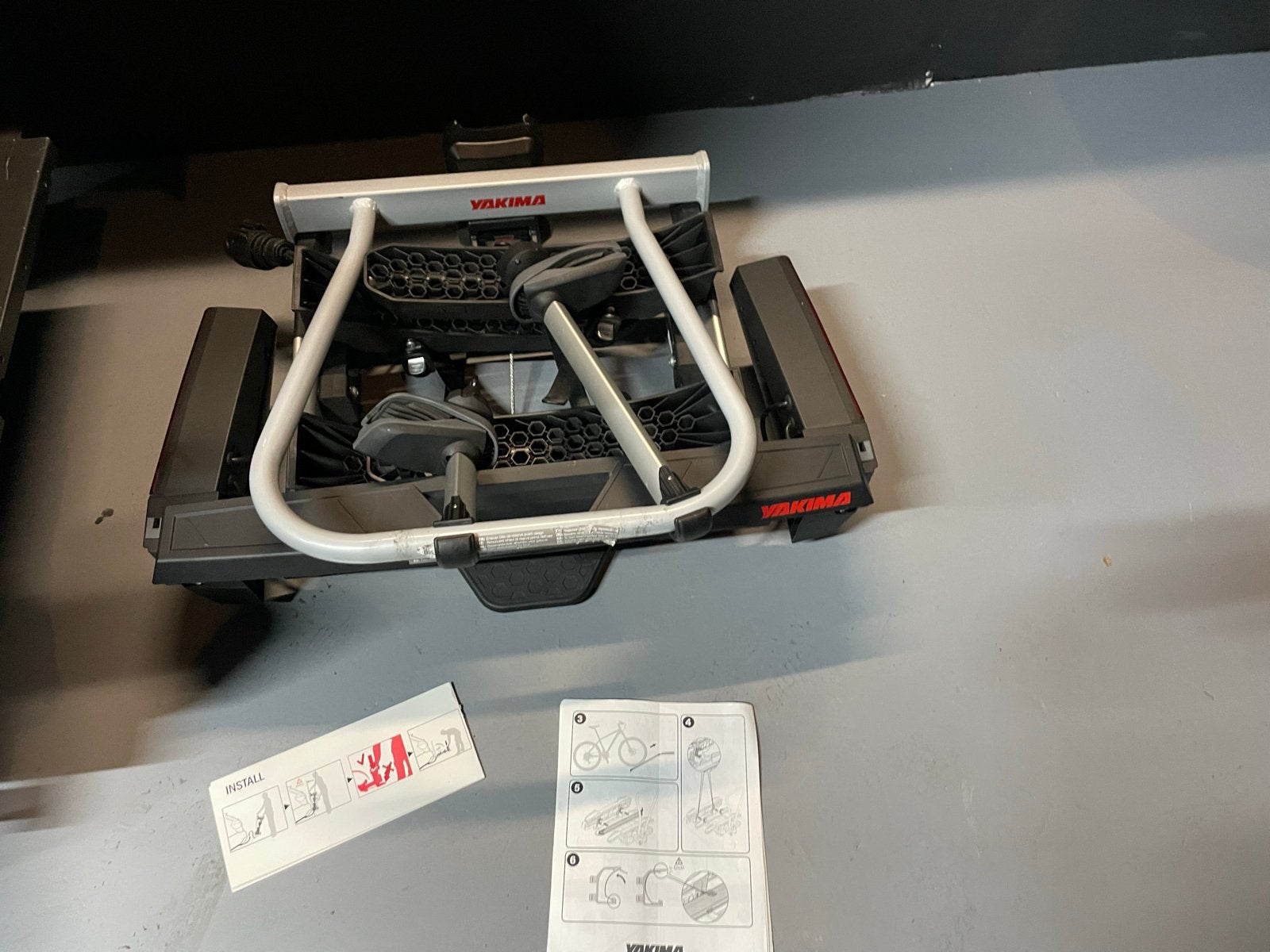 Yakima FoldClick 2 Fietsendrager - Elektrische Fietsen, Ophalen, Zo goed als nieuw, 2 fietsen, Trekhaakdrager