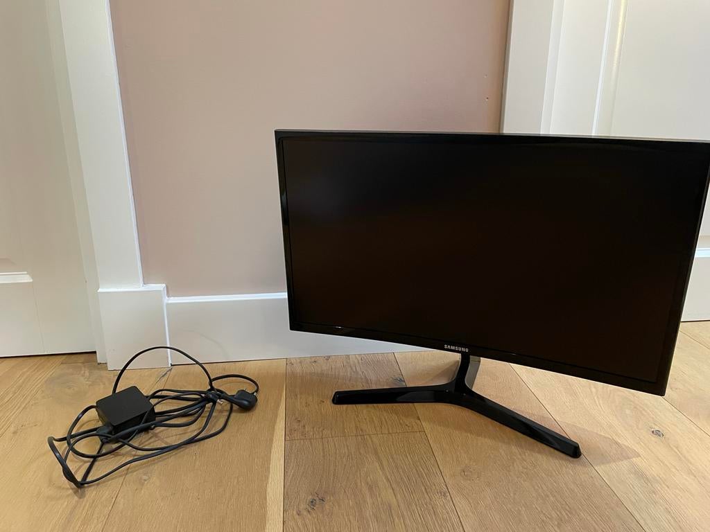 Samsung Curved Monitor 24 inch, 60Hz, Computers en Software, Monitoren, Ophalen, Gebruikt, Curved, Full HD