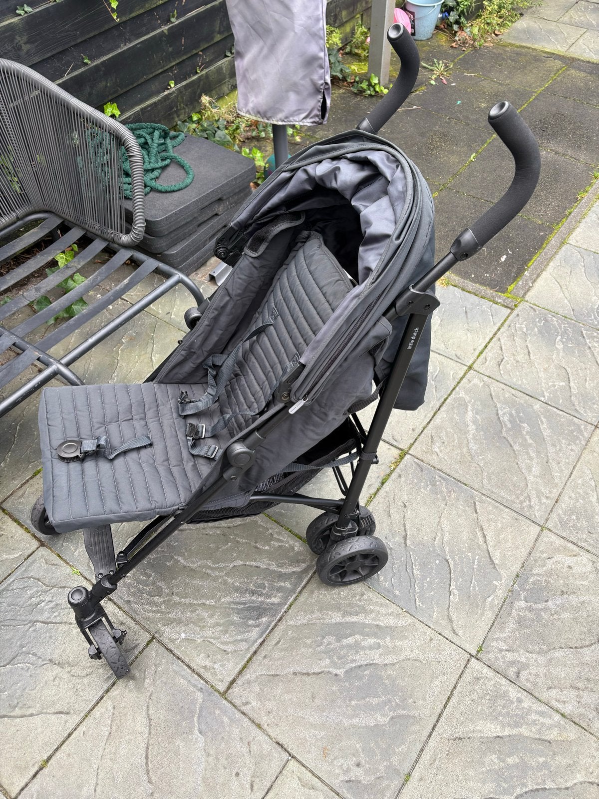 Little Dutch Buggy - Grijs - Essentials, Ophalen, Zo goed als nieuw, Overige merken, Verstelbare rugleuning