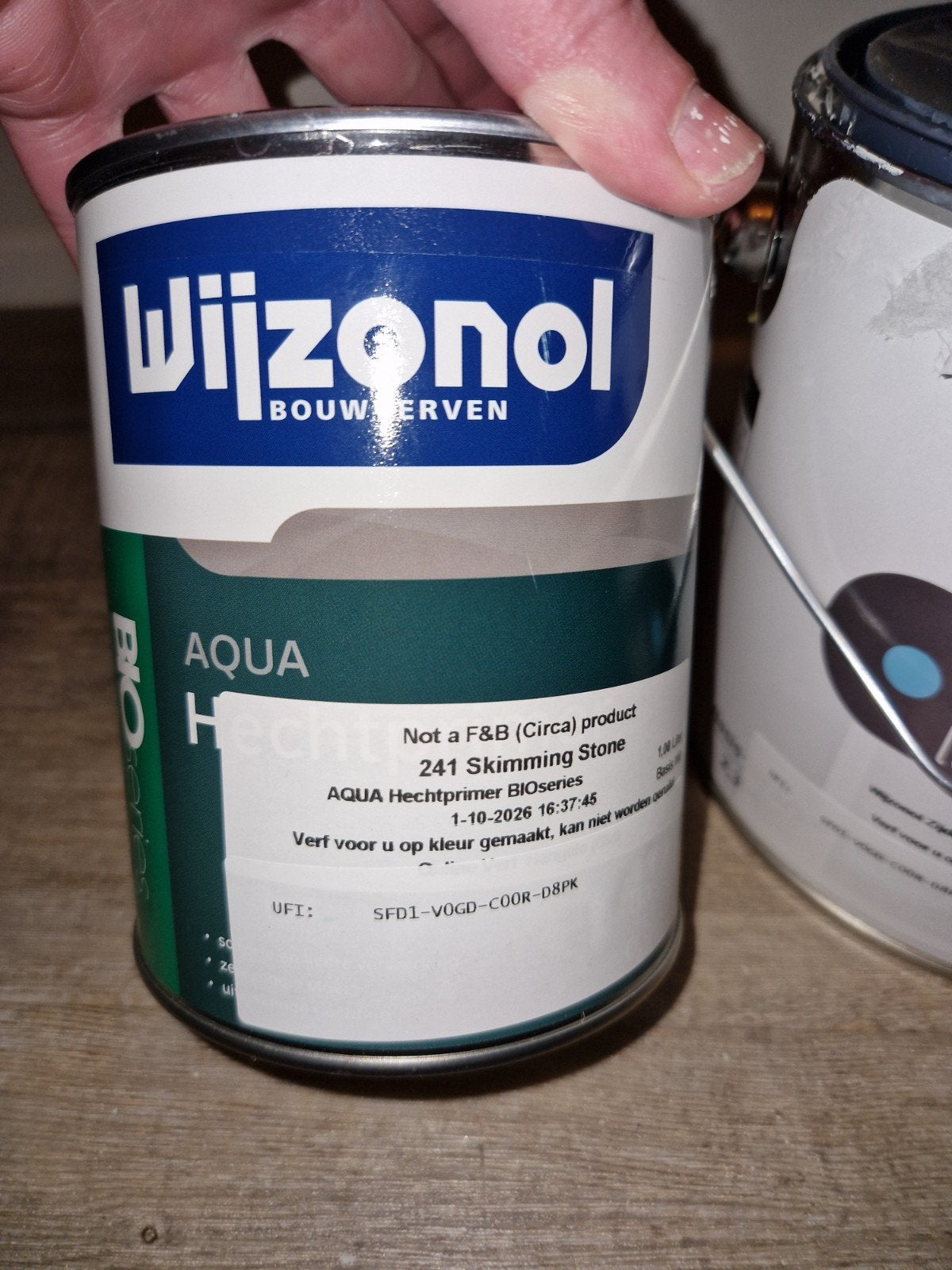 F&B Muurverf & Wijzonol Primer, Gebruikt, Ophalen of Verzenden, Verf, Grijs