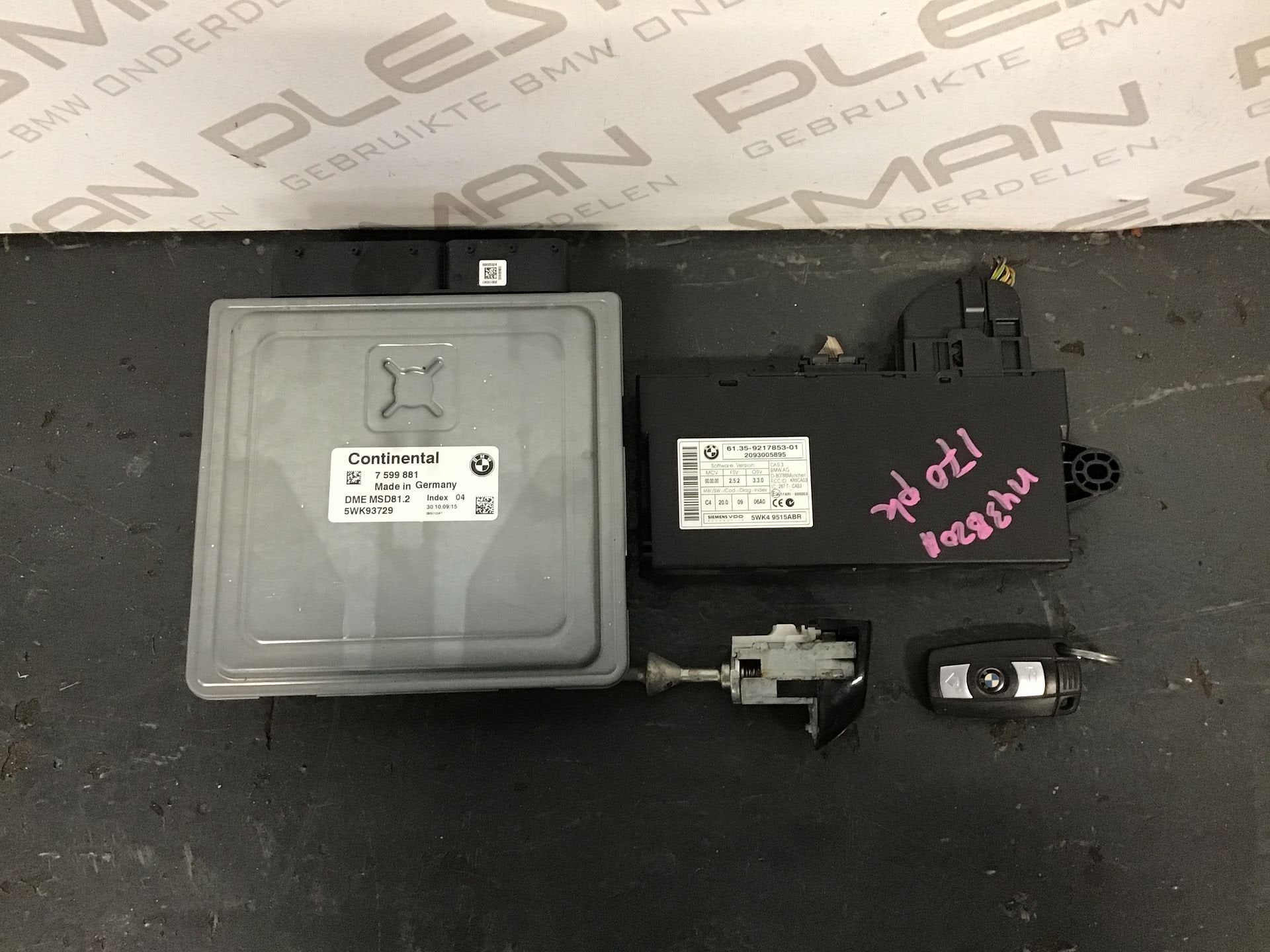 Computer motormanagement set BMW E87 N43B20A 7599881, Gebruikt, -, -, Ophalen of Verzenden