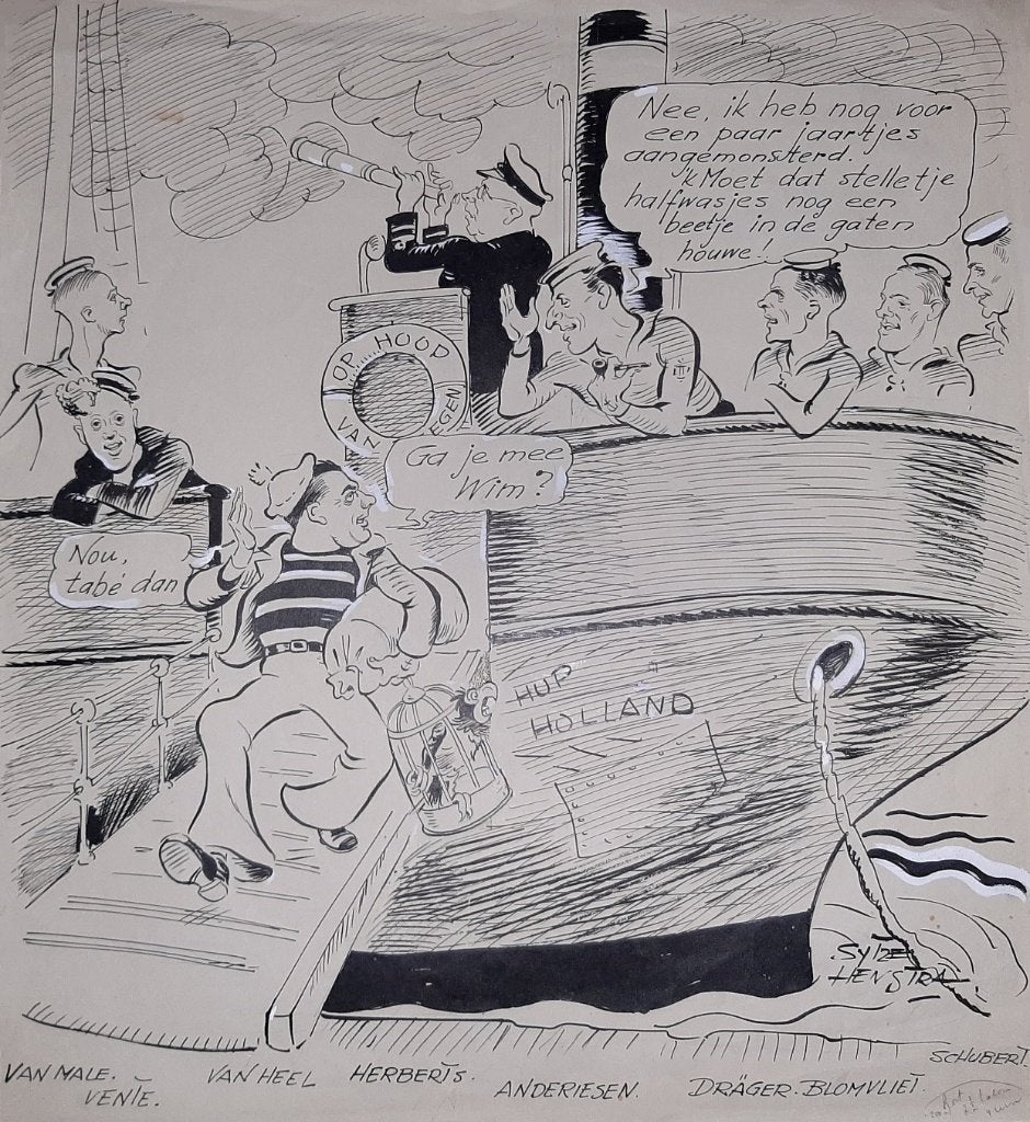 UNIEK tekening afmars Puck v Heel 1939 Nederland - Hongarije, Ophalen, Overige binnenlandse clubs, Overige typen