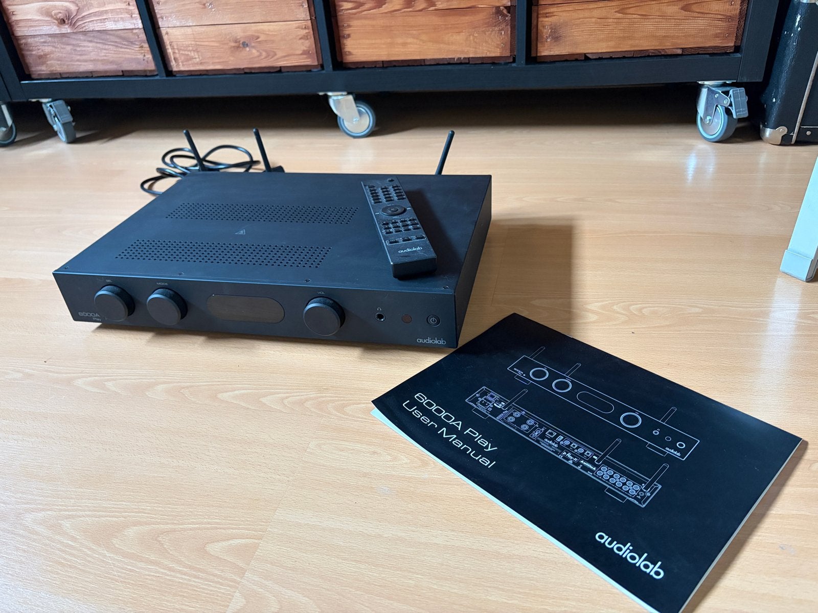 Audiolab 6000A Play Versterker/Streamer, Zo goed als nieuw, 60 tot 120 watt, Stereo, Ophalen