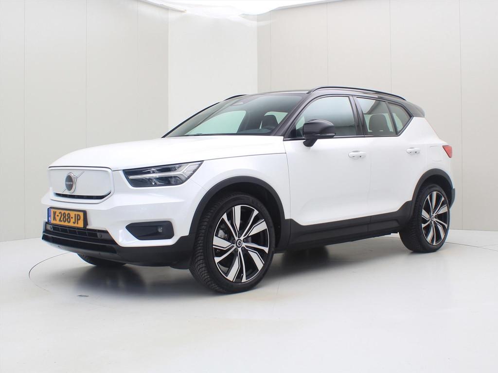 Volvo Xc40 P8 408pk AWD Electric R-Design 92.1% SoH [ LEDER+, Auto's, Volvo, Adaptive Cruise Control, Gebruikt, Zwart, Wit