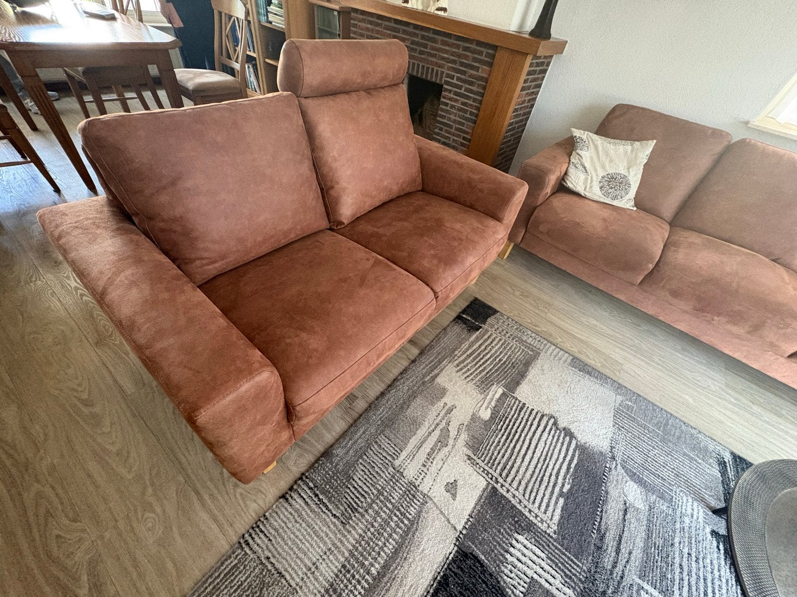 Comfortabele 2- en 3-zitsbanken met relaxfunctie (Uden), Ophalen, Gebruikt, Driepersoons, 75 tot 100 cm