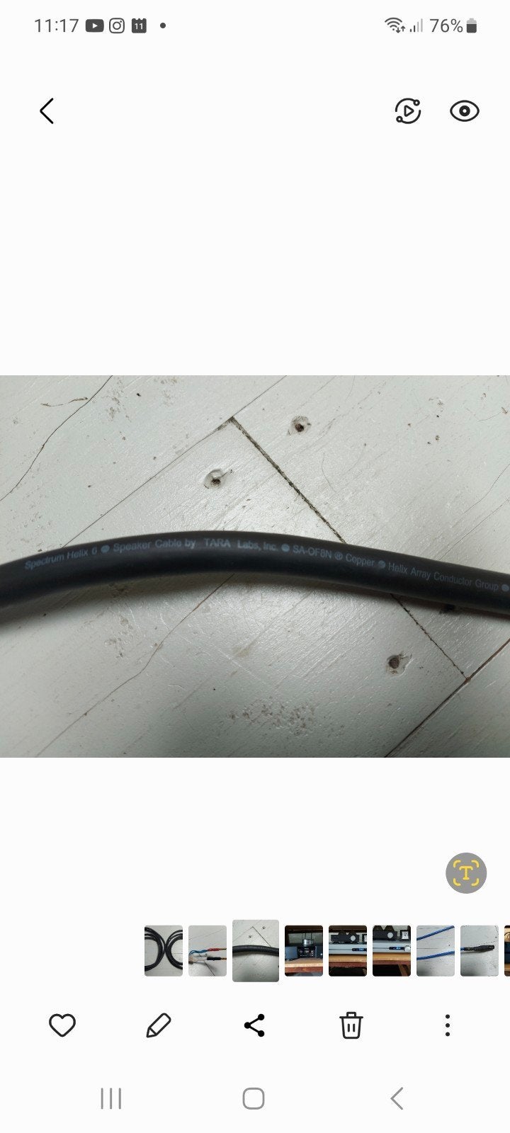 Tara Labs Spectrum Helix 6 ls-kabel 2 x 3,25 meter., Ophalen of Verzenden, Nieuw, Voor, Bumper