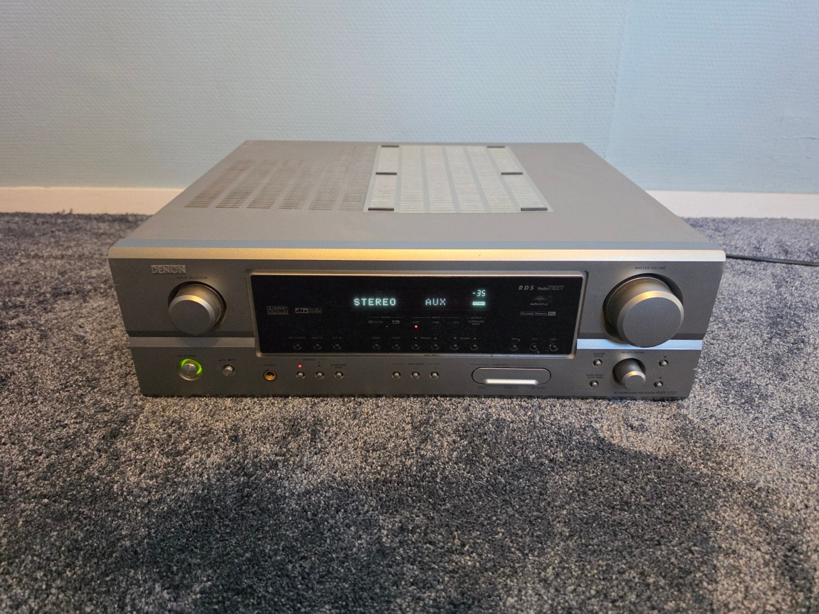 Denon AVR-1707 receiver, Ophalen, Gebruikt, Denon, 120 watt of meer