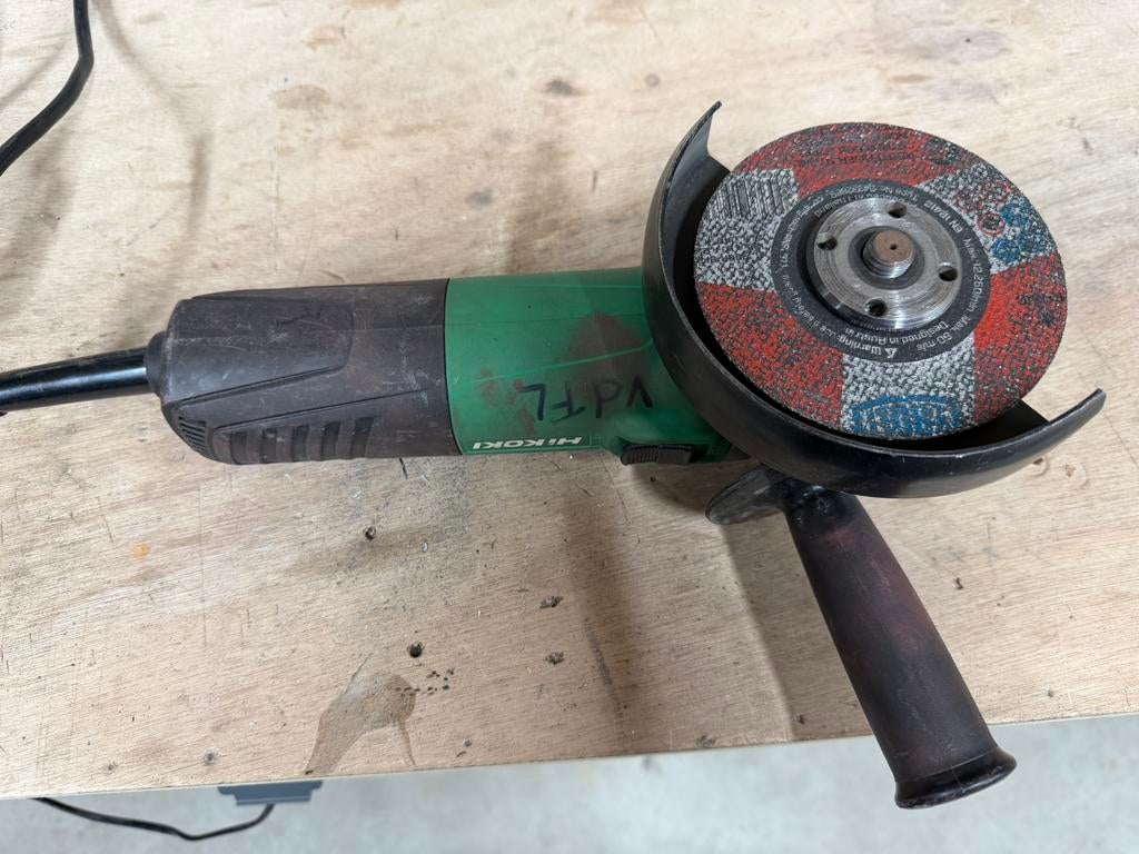 Te koop Hikoki hitachi slijptol, Ophalen, Zo goed als nieuw, 1000 watt of meer, Haakse handslijpmachine