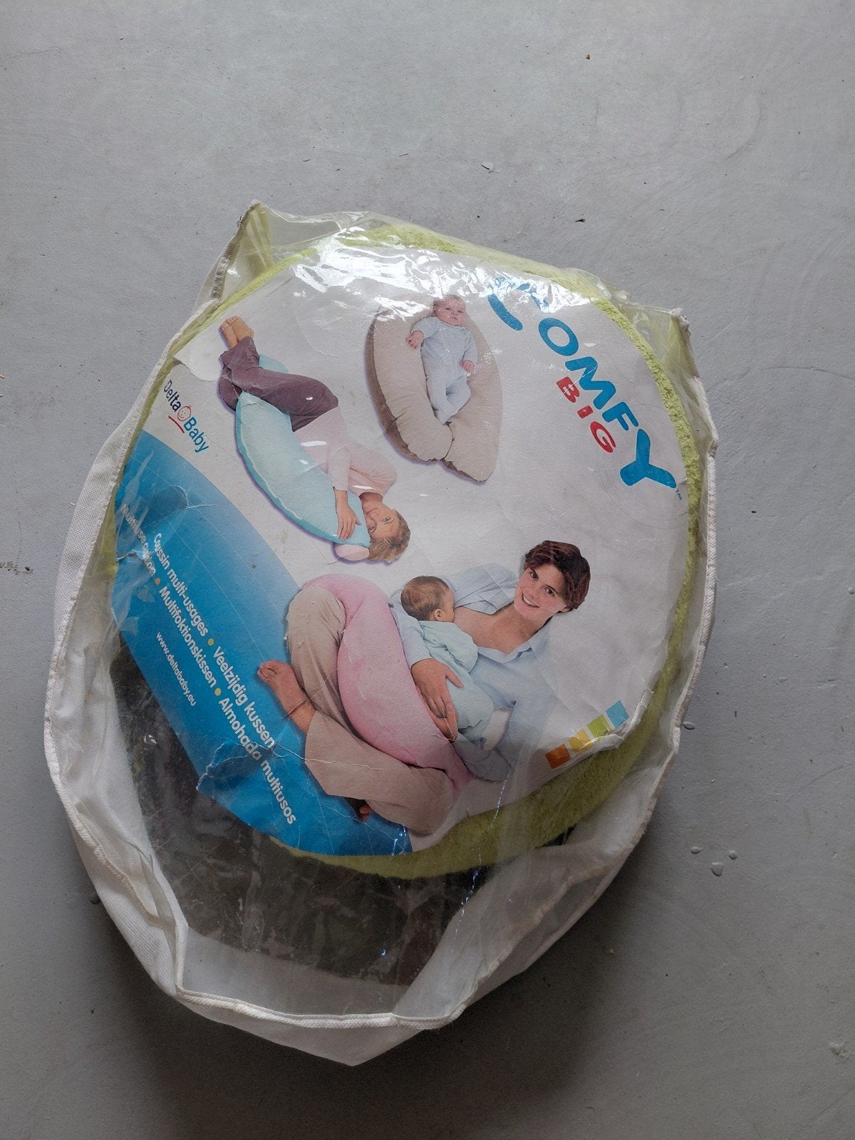 Groen voedingskussen met hoes - Delta Baby Comfy Big, Ophalen, Zo goed als nieuw