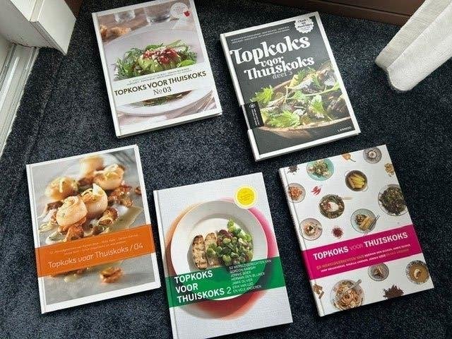 Kookboeken 5 Stuks  TopKoks voor Thuiskoks, Ophalen of Verzenden, Zo goed als nieuw, Onbekend, Overige gebieden