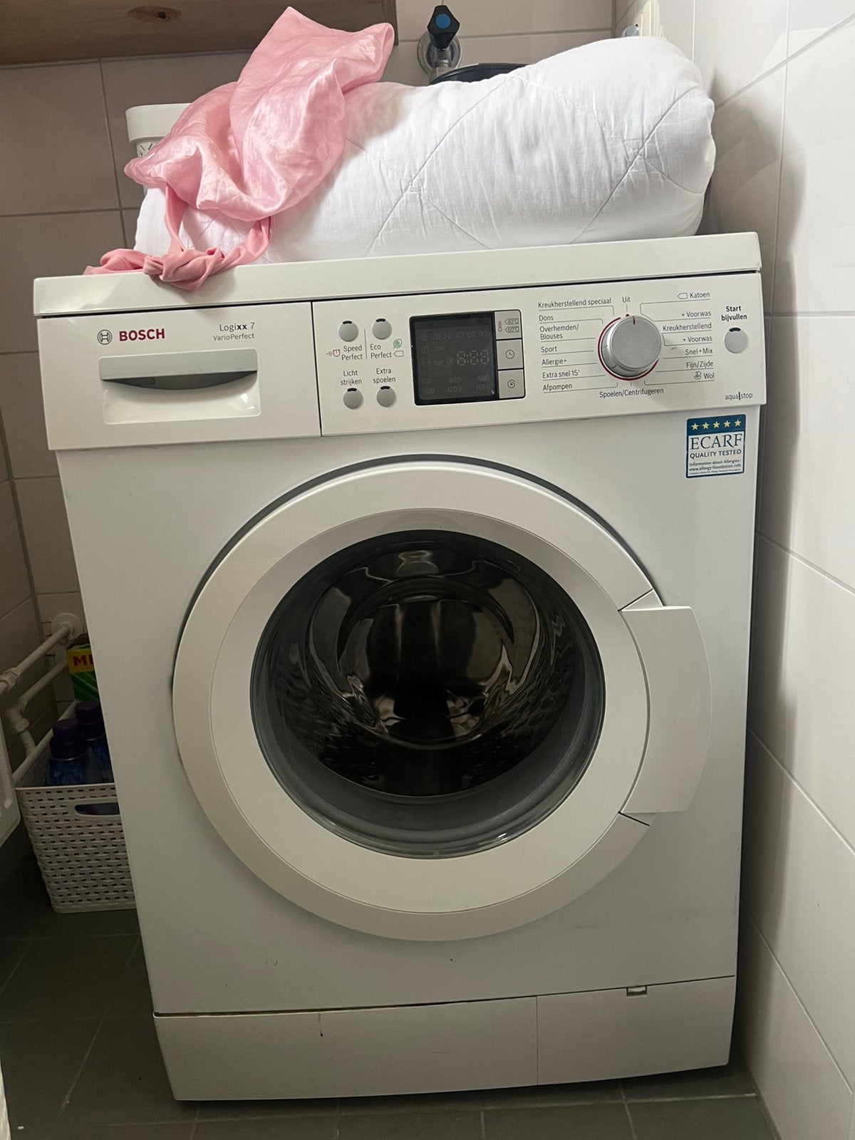 Bosch wasmachine, Ophalen, 1200 tot 1600 toeren, 4 tot 6 kg, Zo goed als nieuw