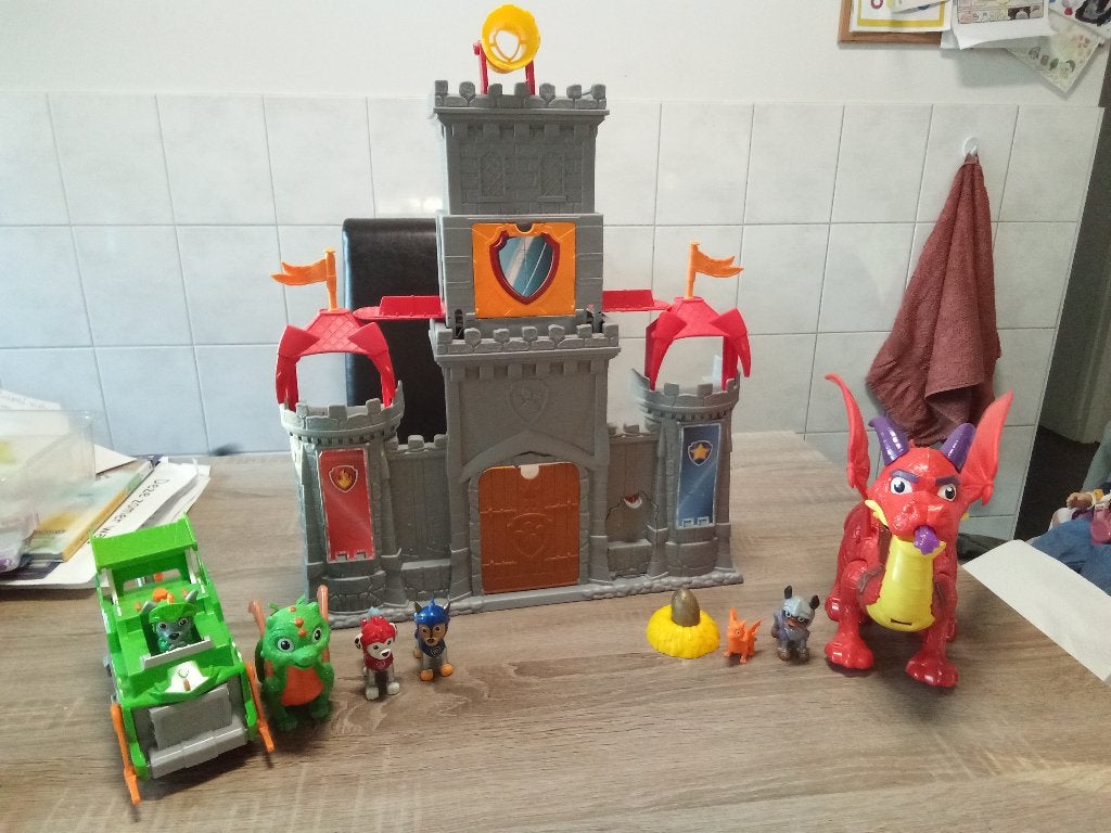 Paw Patrol Ridderkasteel met draken, Ophalen, Gebruikt