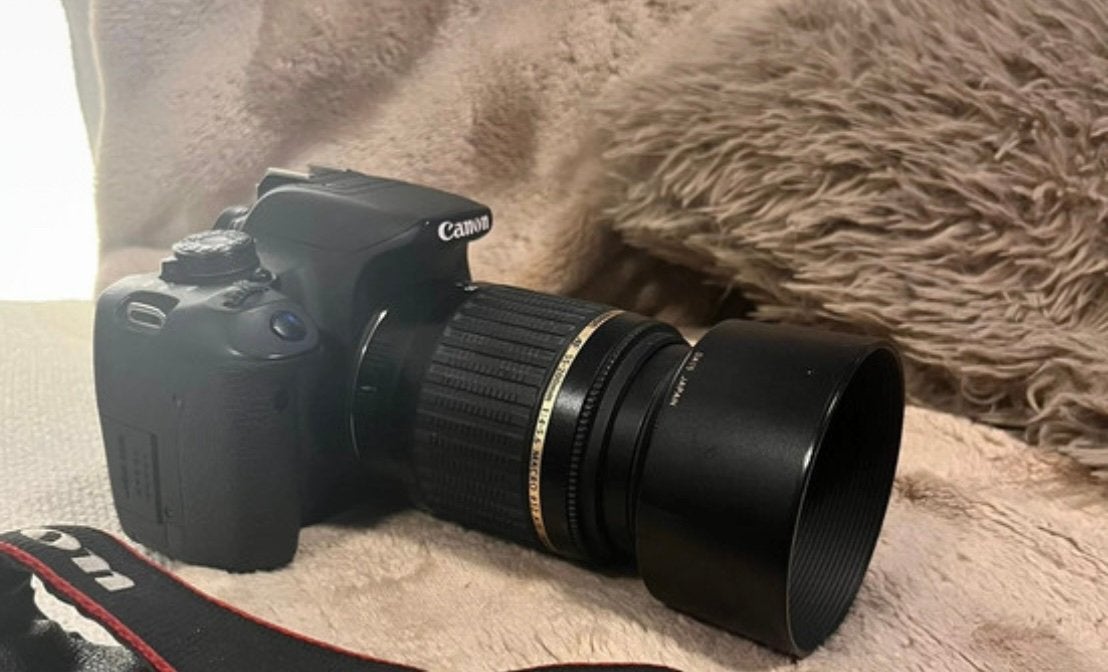 Spiegel reflex camera canon 4000D, Ophalen, Zo goed als nieuw, Telelens
