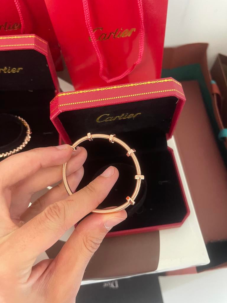 Cartier Écrou de Cartier Bracelet Rose Gold, Sieraden, Tassen en Uiterlijk, Armbanden, Ophalen of Verzenden, Nieuw, Goud