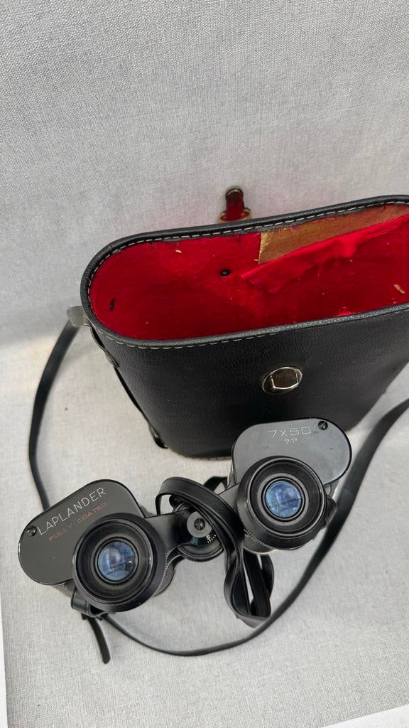 Laplander 7x50 Verrekijker met Draagtas - Volledig Gecoat, Audio, Tv en Foto, Optische apparatuur | Verrekijkers, Gebruikt, Porro (met knik)