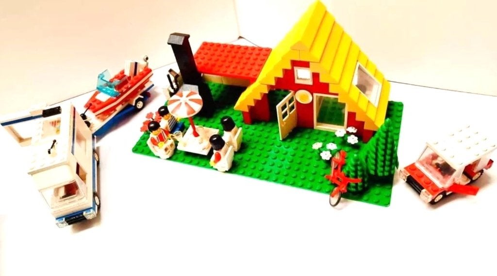 Lego Vakantie Huis met Camper 6388 (1990), Kinderen en Baby's, Speelgoed | Duplo en Lego, Verzenden, Lego, Compleet, Zo goed als nieuw