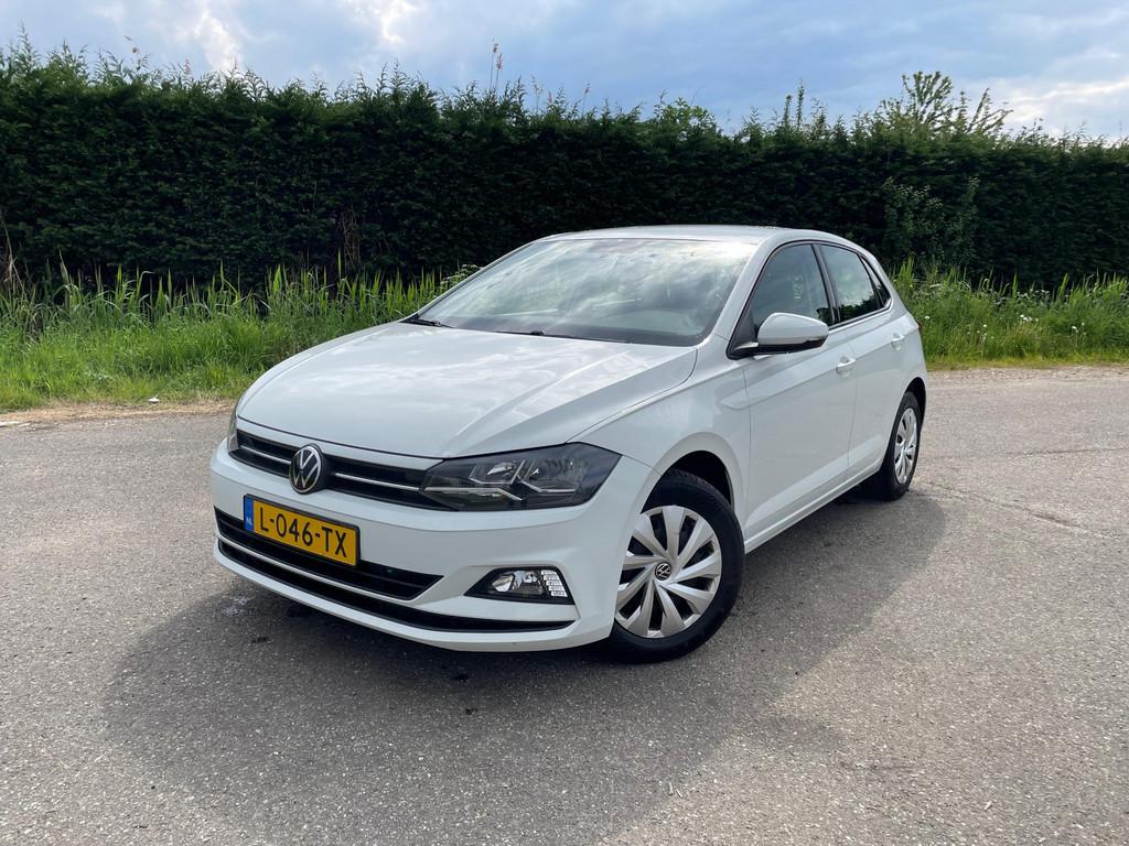 Volkswagen Polo 1.0 SPORT NAVI CARPLAY CRUISE CONTROL, Auto's, Voorwielaandrijving, Euro 6, Wit, Origineel Nederlands