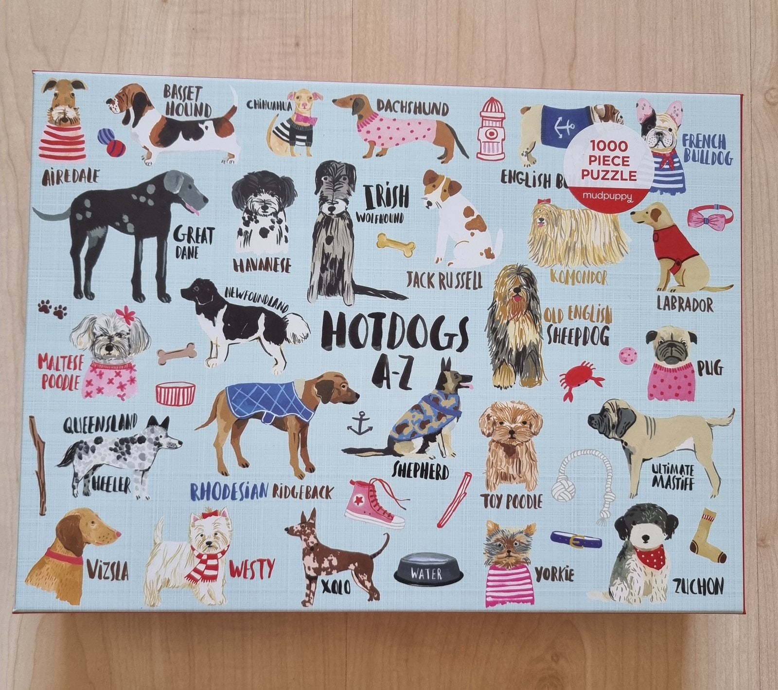 Galison - Hotdogs A-Z, Ophalen of Verzenden, 500 t/m 1500 stukjes, Zo goed als nieuw