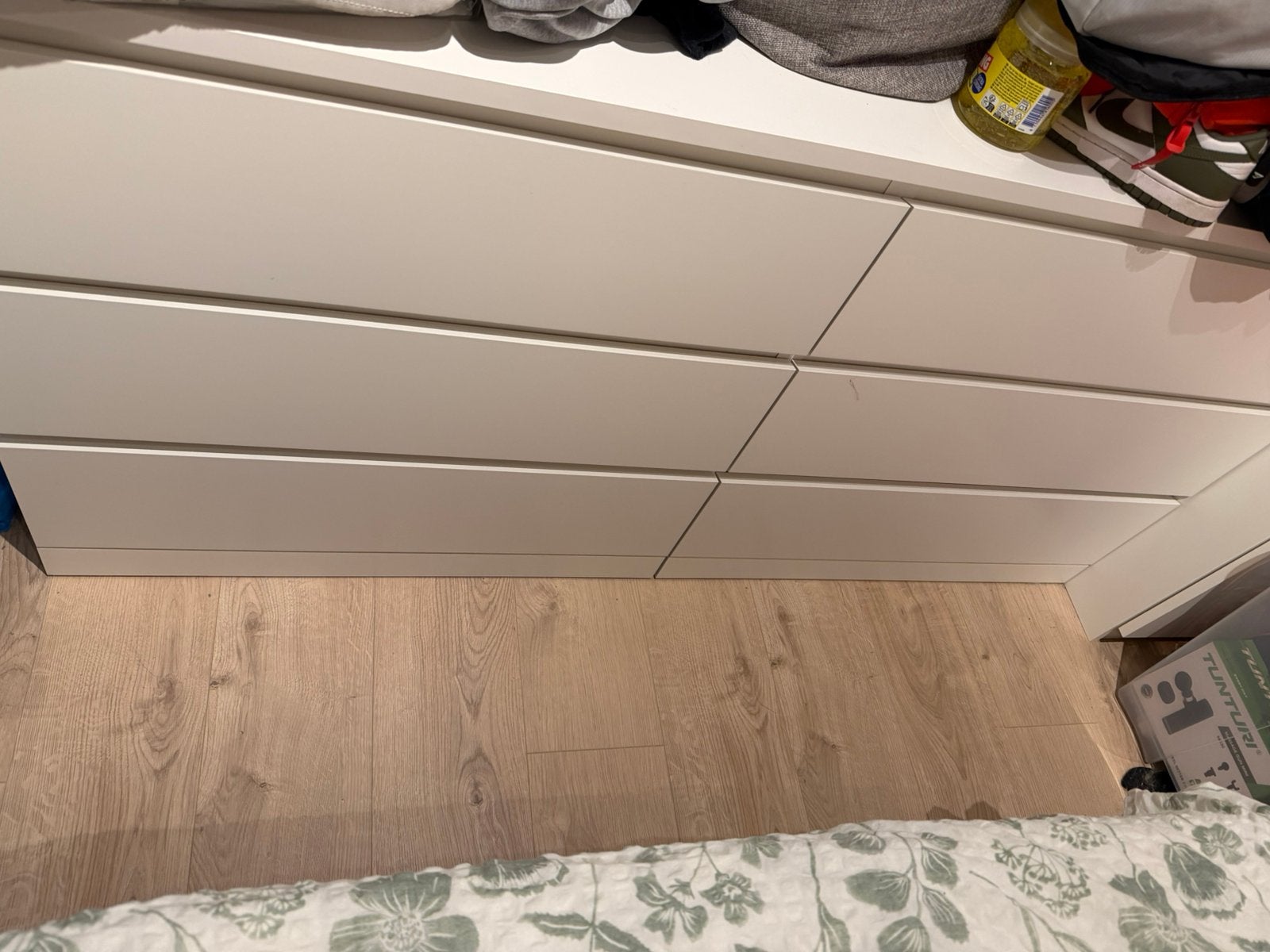 MALM 6 Ladekast wit, Ophalen, 50 tot 100 cm, Zo goed als nieuw, 3 of 4 laden