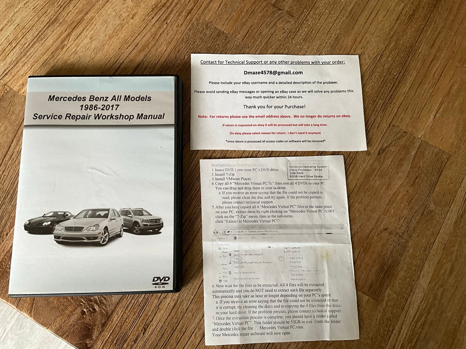 Mercedes Benz Service Reparatie Werkplaatshandleiding DVD, Ophalen of Verzenden, Zo goed als nieuw, Mercedes