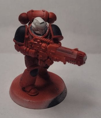 Primaris hellblaster space marine warhammer 40k, Met verf, Gebruikt, Figuurtje(s), Ophalen of Verzenden