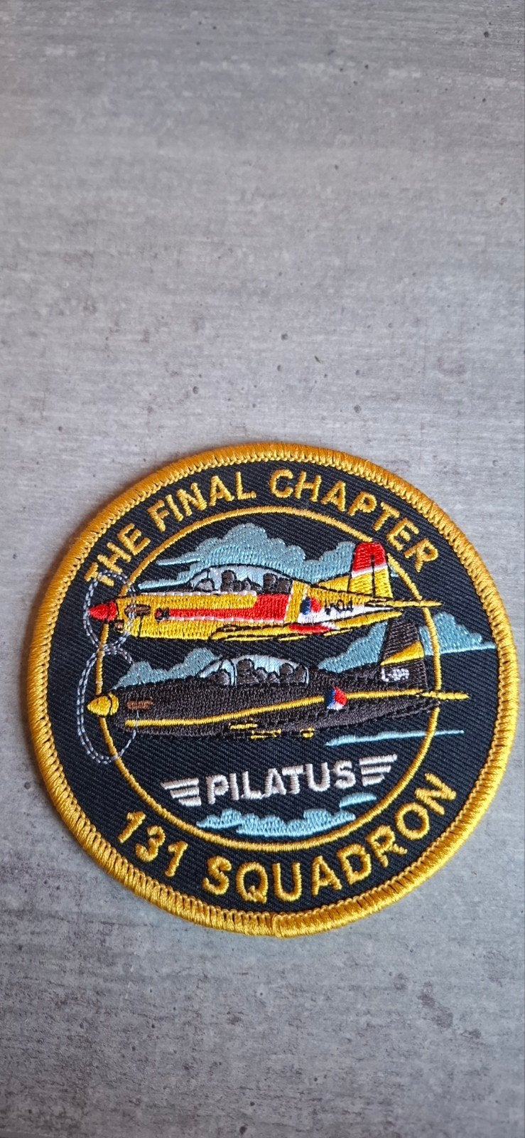 Patch 131 Squadron "The final Chapter", Verzamelen, Ophalen of Verzenden, Zo goed als nieuw, Patch, Badge of Embleem