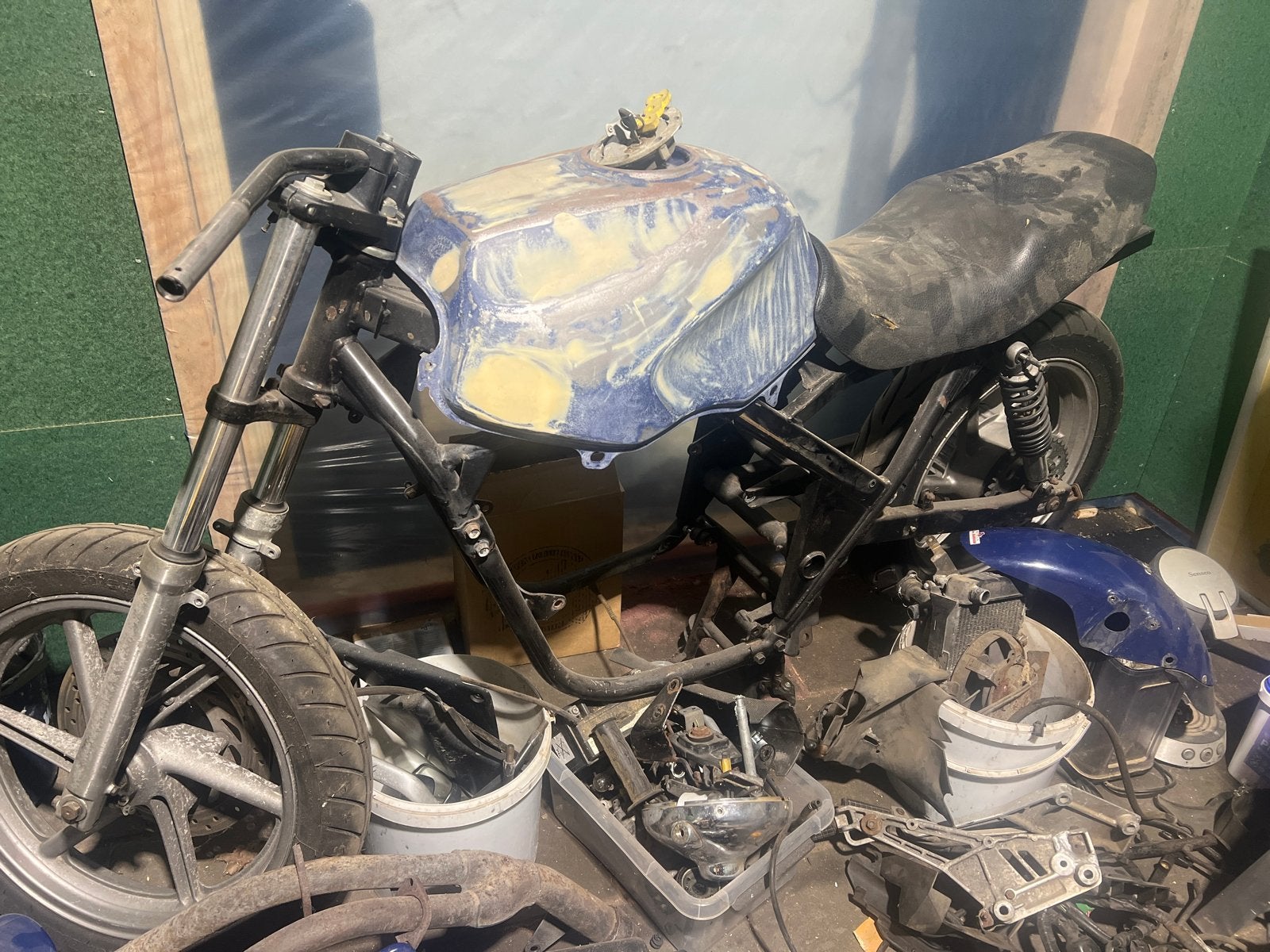 Honda CB500 frame met kenteken, Ophalen, Gebruikt