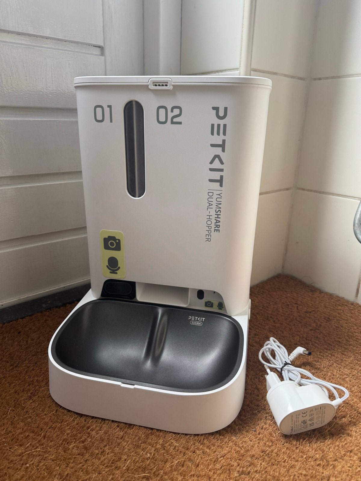 PETKIT YumShare Dual Hopper met Camera – Zo goed als nieuw, Ophalen of Verzenden, Zo goed als nieuw