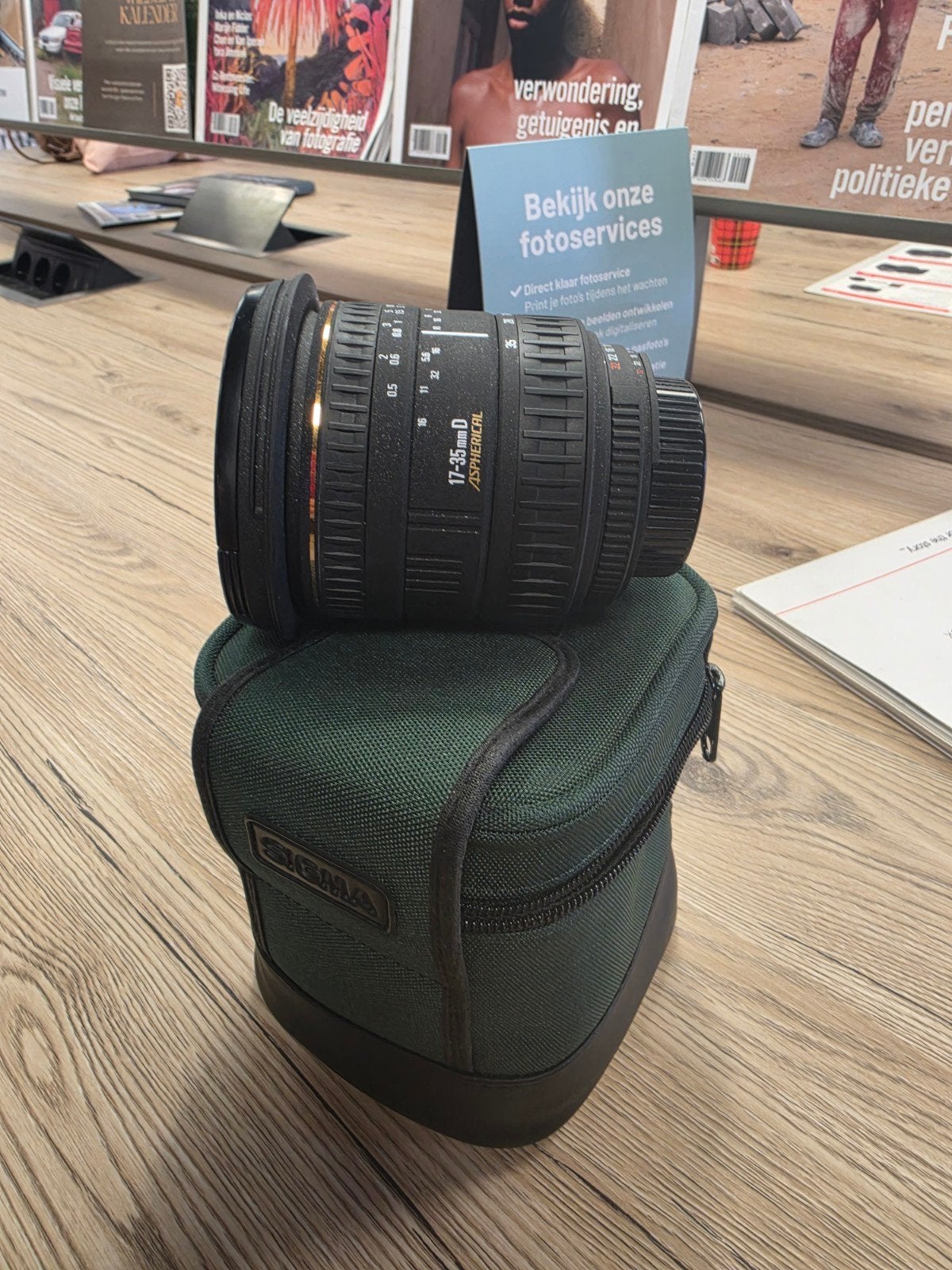 Sigma Zoom 17-35mm voor Nikon., Ophalen, Sigma, Groothoeklens, Beschermhoes/tas