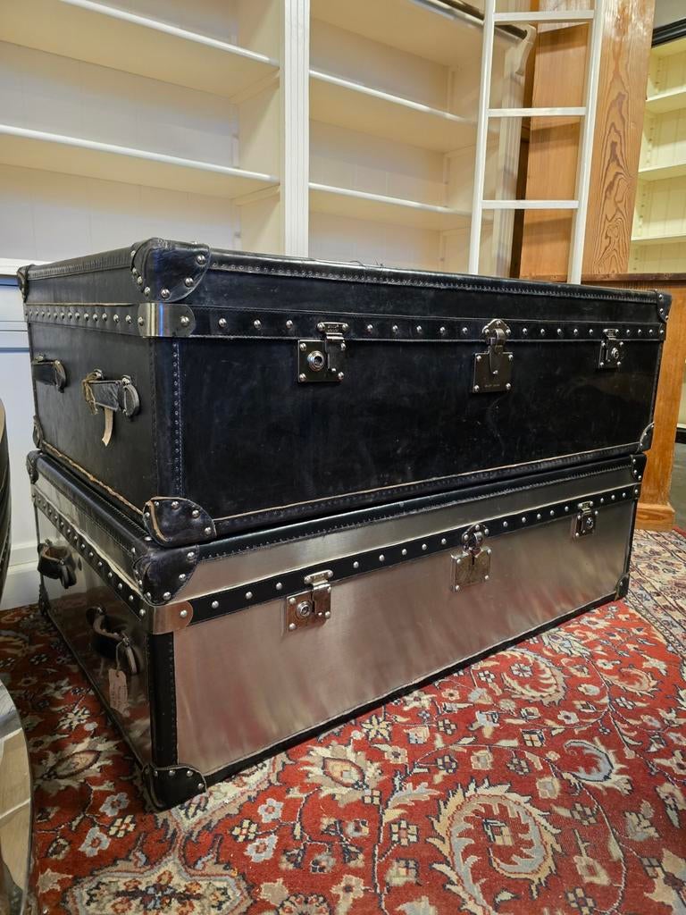 Timothy Oulton stonyhurst salontafel | trunk | hutkoffer, Huis en Inrichting, Timothy oulton, Gebruikt, 50 tot 100 cm, Overige materialen