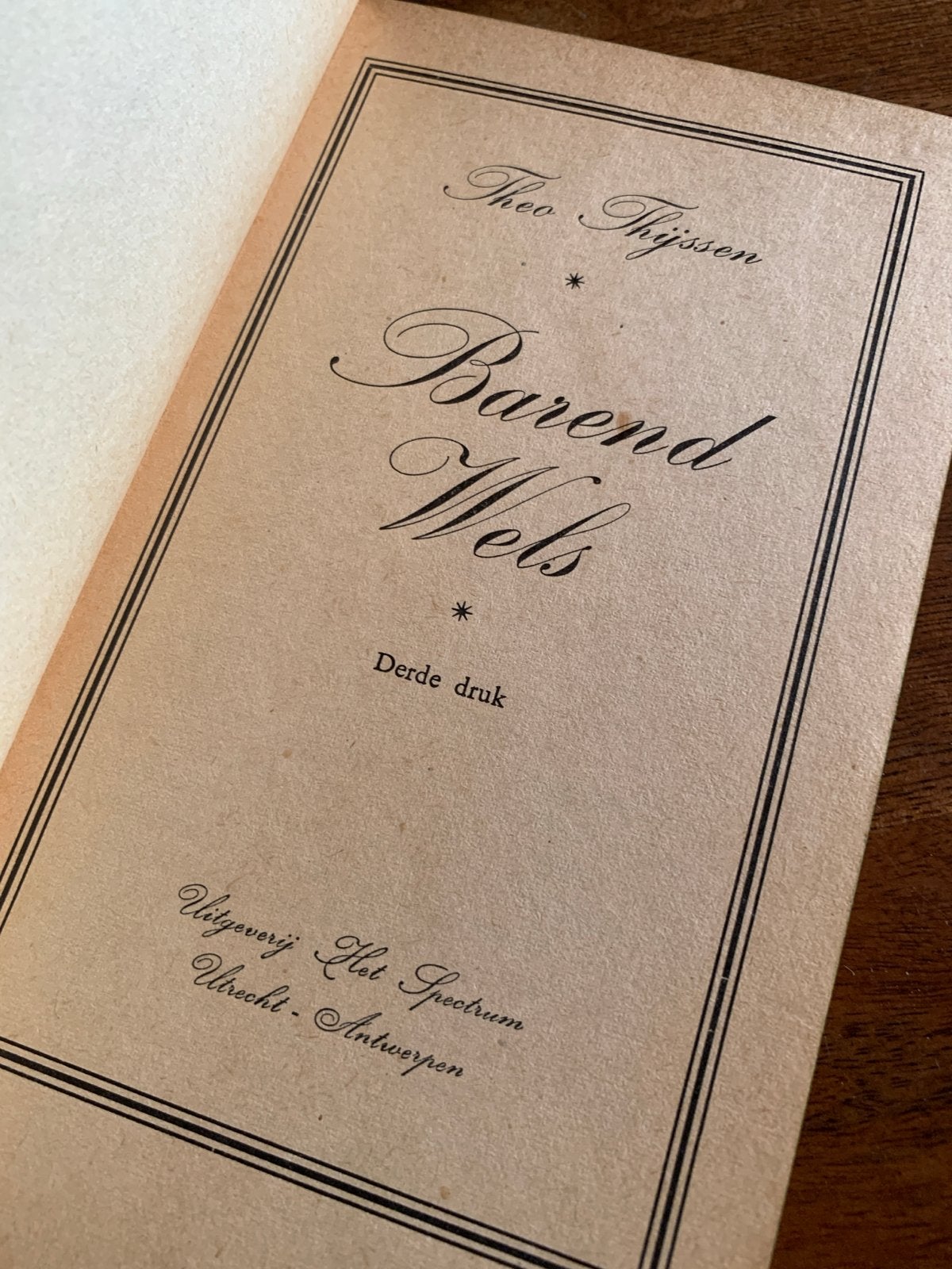 Barend Wels - Theo Thijssen (Derde druk), Ophalen, Gelezen, Nederland