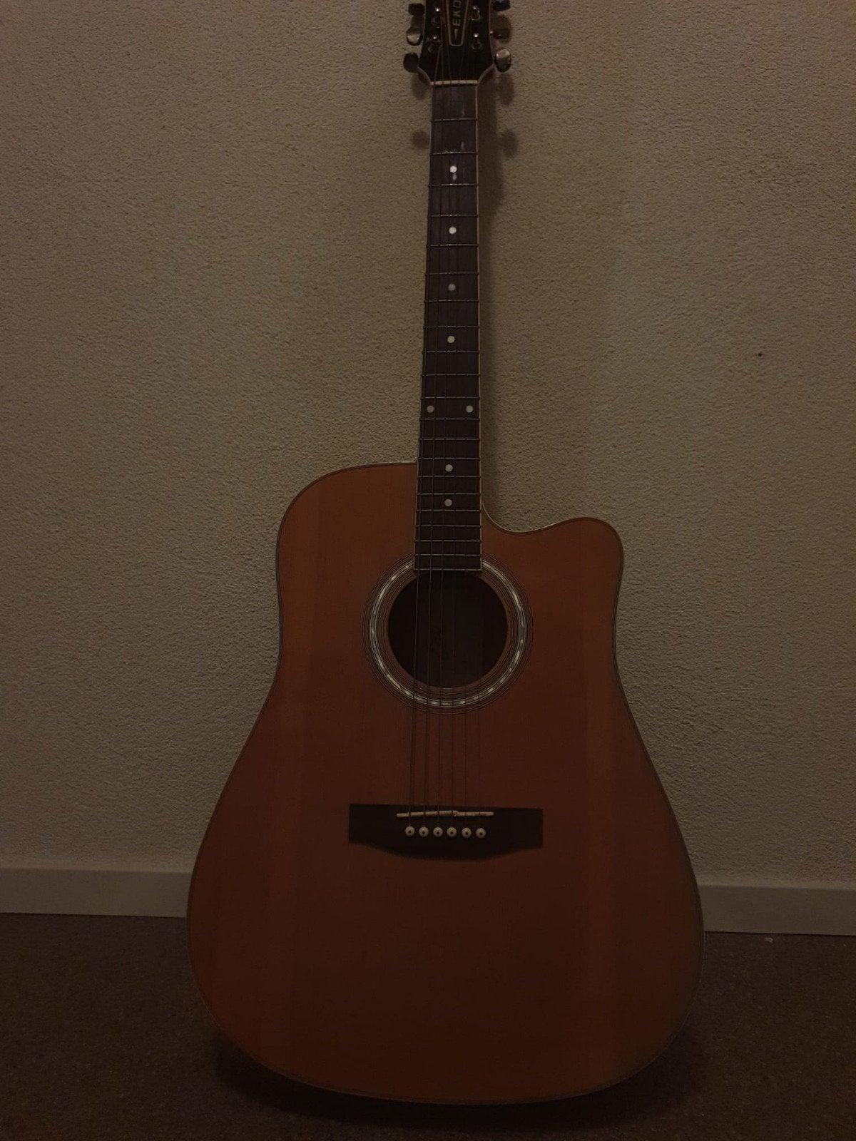 Eko Houten Gitaar, Muziek en Instrumenten, Ophalen, Zo goed als nieuw, Western- of Steelstringgitaar