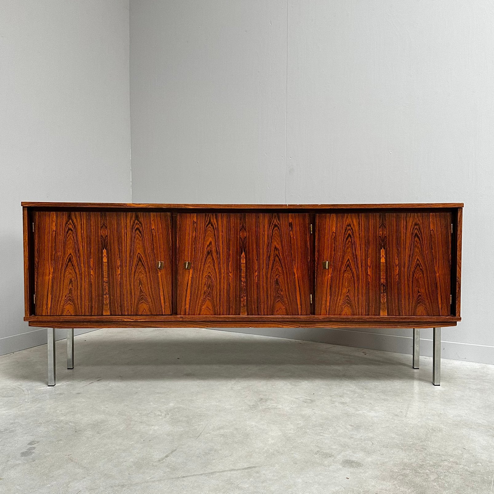Vintage palissander dressoir sideboard jaren 60 70 design, 150 tot 200 cm, Nvt, 25 tot 50 cm, Nvt