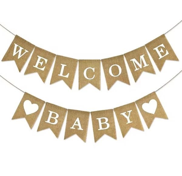 Welcome Baby jute slinger, Versiering, Nieuw, Ophalen of Verzenden, Struikheide 64,3069lj, Rotterdam
