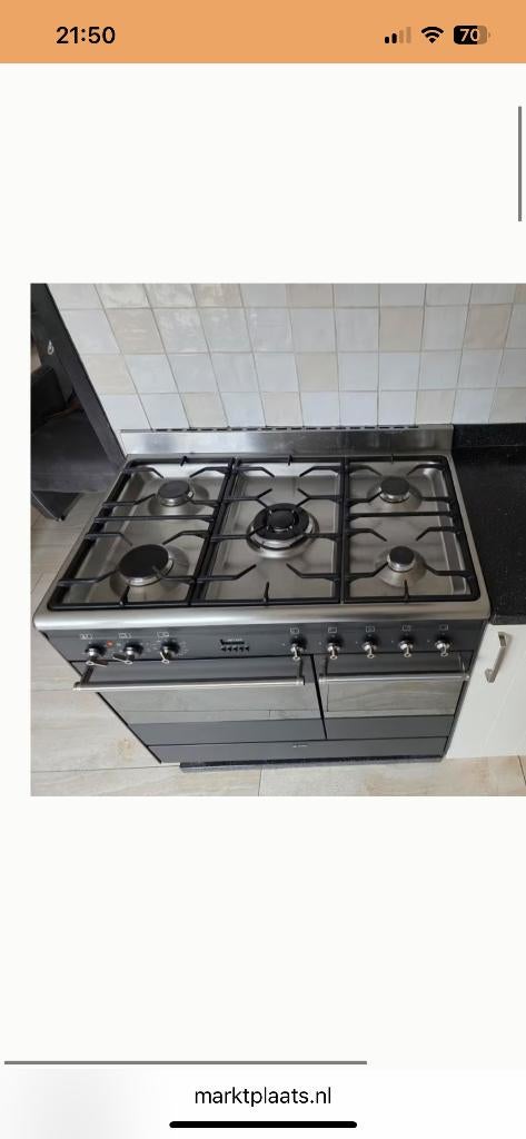 Gas fornuis koelkast afzuigkap en keuken kraan, Ophalen, Gebruikt, 60 cm of meer, Onbekend