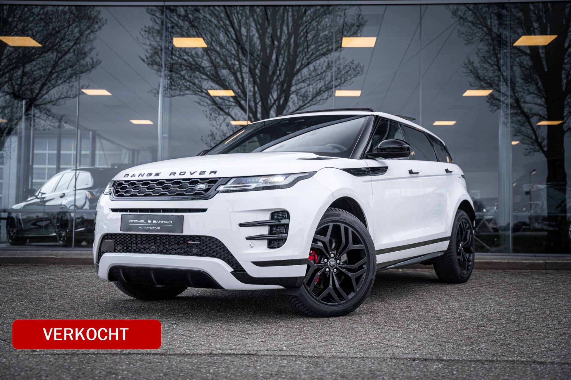 Land Rover Range Rover Evoque P300e AWD R-Dynamic SE 20inch, Zwart, 15 kWh, Wit, Bedrijf