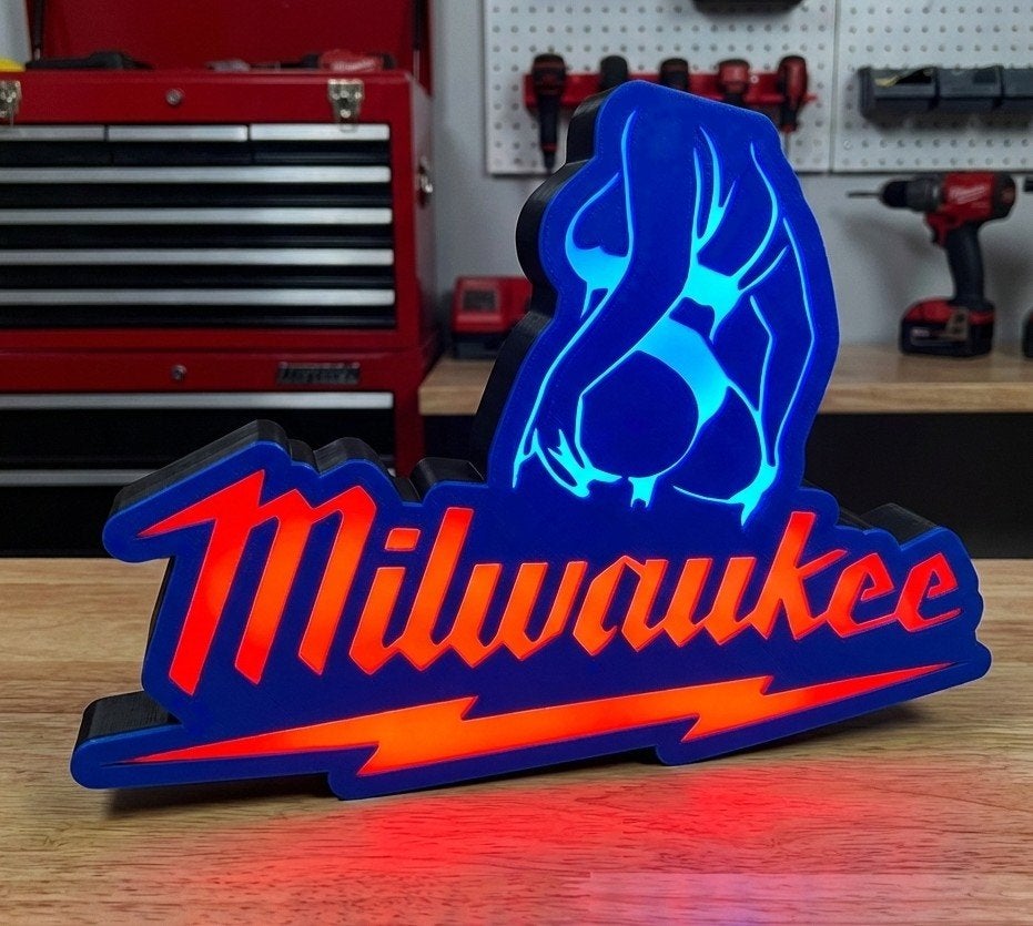 Milwaukee LED lichtreclame nu €34,95, Ophalen of Verzenden, Nieuw, Lichtbak of (neon) lamp