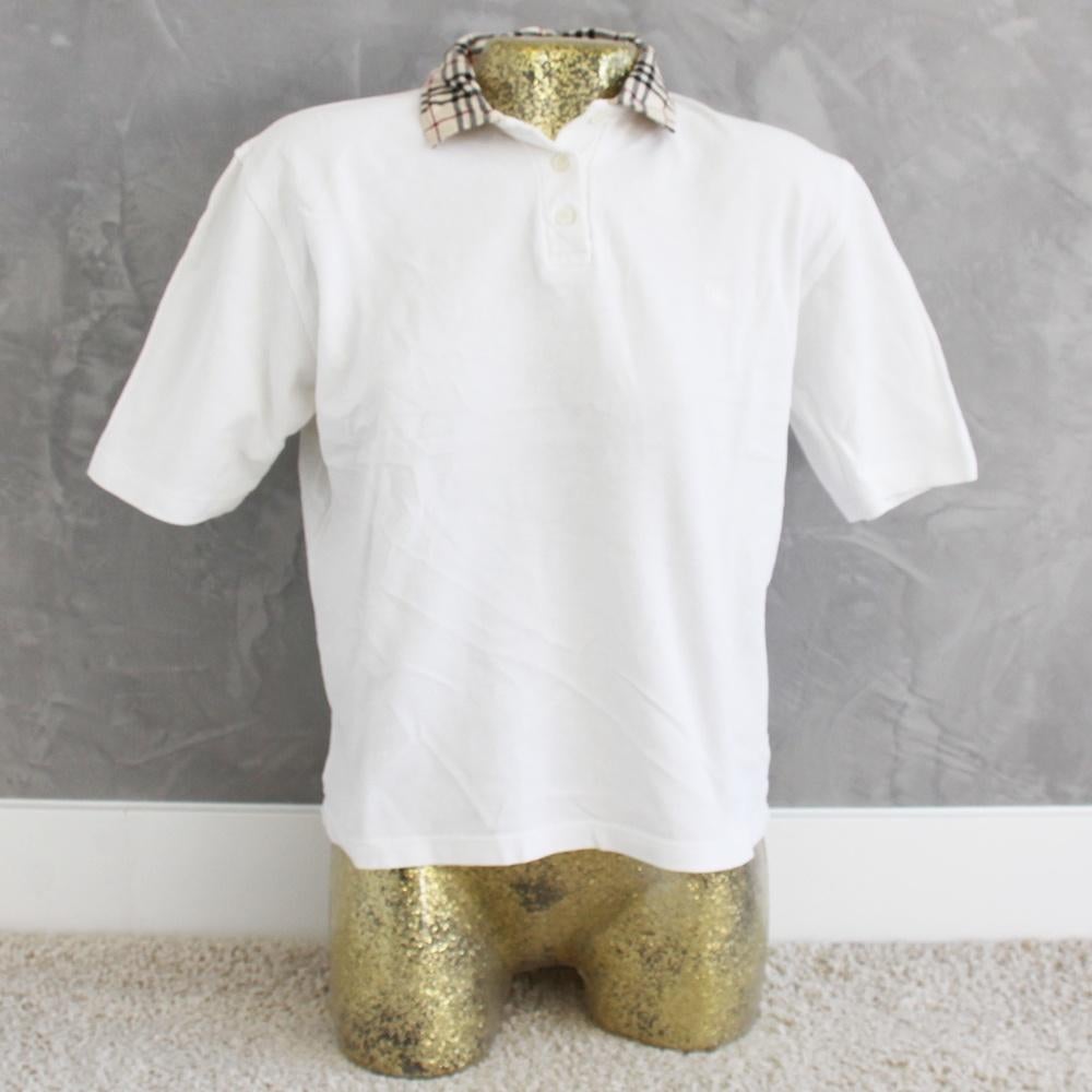 Mooi Burberry Shirtje 100% Katoen - 99 (M) € 20,-, Maat 38/40 (M), Wit, Ophalen of Verzenden, Zo goed als nieuw